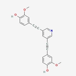 4,4'-(Pyridine-3,5-diylbis(ethyne-2,1-diyl))bis(2-methoxyphenol)