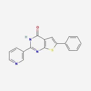 6-phenyl-2-(pyridin-3-yl)thieno[2,3-d]pyrimidin-4(3H)-one