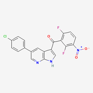 (5-(4-chlorophenyl)-1H-pyrrolo[2,3-b]pyridin-3-yl)(2,6-difluoro-3-nitrophenyl)methanone