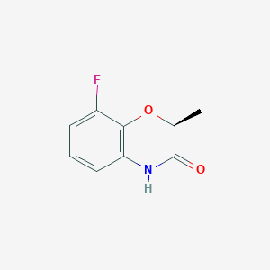 molecular formula C9H8FNO2 B1408492 (S)-8-氟-2-甲基-2H-苯并[b][1,4]恶嗪-3(4H)-酮 CAS No. 1798336-30-7