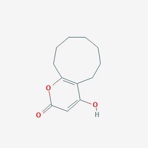 molecular formula C12H16O3 B14084935 4-Hydroxy-6,7,8,9,10,11-hexahydrocyclonona[b]pyran-2(5H)-one CAS No. 100257-07-6