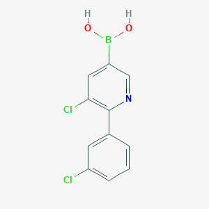 (5-Chloro-6-(3-chlorophenyl)pyridin-3-yl)boronic acid