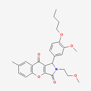 1-(4-Butoxy-3-methoxyphenyl)-2-(2-methoxyethyl)-7-methyl-1,2-dihydrochromeno[2,3-c]pyrrole-3,9-dione