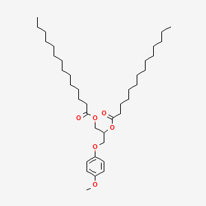 3-(4-Methoxyphenoxy)propane-1,2-diyl ditetradecanoate