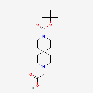 2-(9-(tert-Butoxycarbonyl)-3,9-diazaspiro[5.5]undecan-3-yl)acetic acid