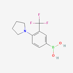 (4-(Pyrrolidin-1-yl)-3-(trifluoromethyl)phenyl)boronic acid