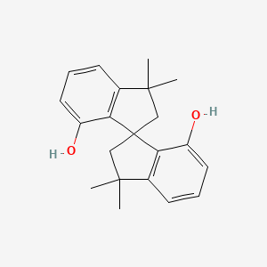 molecular formula C21H24O2 B14085071 1,1,1',1'-tetramethyl-3,3'-spirobi[2H-indene]-4,4'-diol 