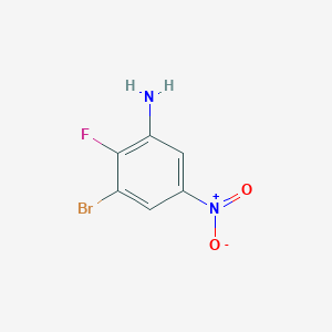 molecular formula C6H4BrFN2O2 B14085101 3-Bromo-2-fluoro-5-nitroaniline 