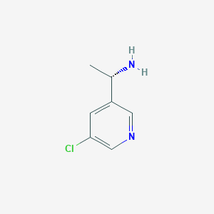 molecular formula C7H9ClN2 B1408512 (S)-1-(5-Chloropyridin-3-yl)ethanamine CAS No. 1213887-83-2