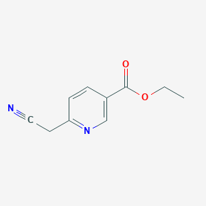 molecular formula C10H10N2O2 B1408513 Ethyl 6-(cyanomethyl)nicotinate CAS No. 90915-33-6