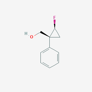 molecular formula C10H11FO B1408517 ((1R,2S)-rel-2-Fluoro-1-phenylcyclopropyl)methanol CAS No. 681806-67-7
