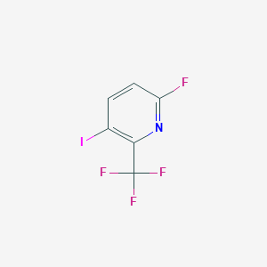 molecular formula C6H2F4IN B1408522 6-Fluoro-3-iodo-2-(trifluoromethyl)pyridine CAS No. 1227561-59-2