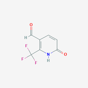 molecular formula C7H4F3NO2 B1408523 6-Hydroxy-2-(trifluoromethyl)nicotinaldehyde CAS No. 1227514-21-7