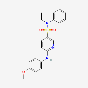 N-ethyl-6-[(4-methoxyphenyl)amino]-N-phenylpyridine-3-sulfonamide