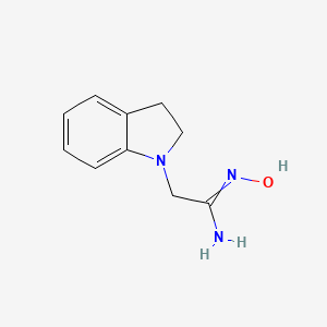 2-(2,3-dihydroindol-1-yl)-N'-hydroxyethanimidamide