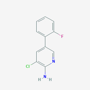 3-Chloro-5-(2-fluorophenyl)pyridin-2-amine