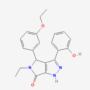 4-(3-ethoxyphenyl)-5-ethyl-3-(2-hydroxyphenyl)-4,5-dihydropyrrolo[3,4-c]pyrazol-6(1H)-one