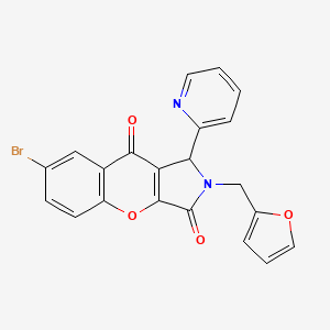 7-Bromo-2-(furan-2-ylmethyl)-1-(pyridin-2-yl)-1,2-dihydrochromeno[2,3-c]pyrrole-3,9-dione