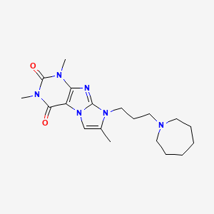 8-[3-(azepan-1-yl)propyl]-1,3,7-trimethyl-1H-imidazo[2,1-f]purine-2,4(3H,8H)-dione