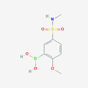 B1408539 (2-methoxy-5-(N-methylsulfamoyl)phenyl)boronic acid CAS No. 1704081-32-2