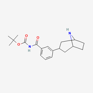 3-(3-Carbamoylphenyl)-8-aza-bicyclo[3.2.1]octane-8-carboxylic acid tert-butyl ester