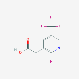 B1408551 2-Fluoro-5-(trifluoromethyl)pyridine-3-acetic acid CAS No. 1227580-25-7
