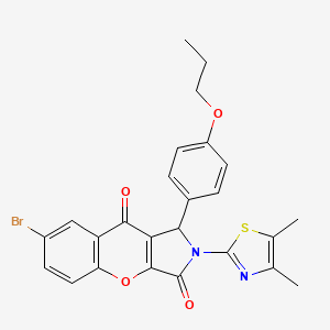 7-Bromo-2-(4,5-dimethyl-1,3-thiazol-2-yl)-1-(4-propoxyphenyl)-1,2-dihydrochromeno[2,3-c]pyrrole-3,9-dione