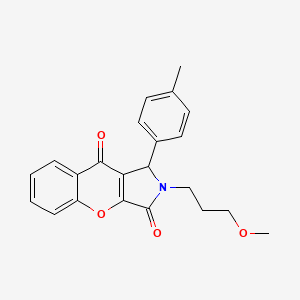 2-(3-Methoxypropyl)-1-(4-methylphenyl)-1,2-dihydrochromeno[2,3-c]pyrrole-3,9-dione