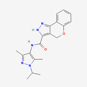 N-[3,5-dimethyl-1-(propan-2-yl)-1H-pyrazol-4-yl]-2,4-dihydrochromeno[4,3-c]pyrazole-3-carboxamide