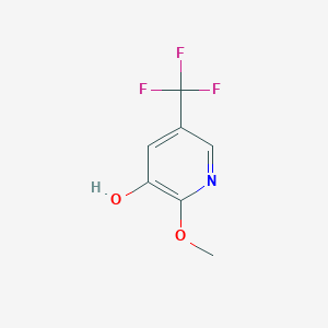 B1408558 3-Hydroxy-2-methoxy-5-(trifluoromethyl)pyridine CAS No. 1227580-74-6