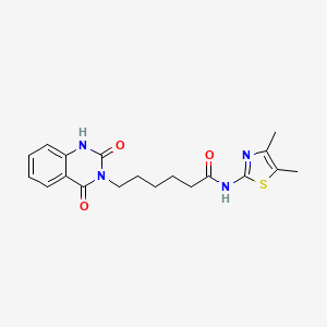 N-(4,5-dimethyl-1,3-thiazol-2-yl)-6-(2-hydroxy-4-oxoquinazolin-3(4H)-yl)hexanamide