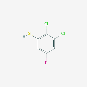 molecular formula C6H3Cl2FS B1408568 2,3-Dichloro-5-fluorothiophenol CAS No. 1803820-24-7