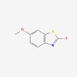 molecular formula C8H6FNOS B1408570 2-氟-6-甲氧基苯并噻唑 CAS No. 1261767-33-2