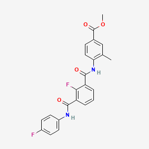 Methyl 4-({2-fluoro-3-[(4-fluorophenyl)carbamoyl]benzene}amido)-3-methylbenzoate