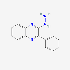 molecular formula C14H12N4 B14085799 (3-Phenylquinoxalin-2-yl)hydrazine CAS No. 1025-22-5