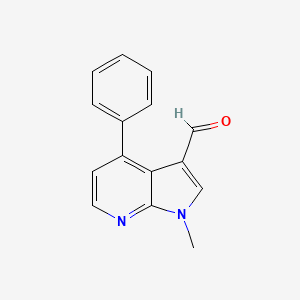 1-methyl-4-phenyl-1H-pyrrolo[2,3-b]pyridine-3-carbaldehyde