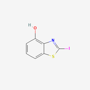 molecular formula C7H4INOS B1408587 2-碘-4-羟基苯并噻唑 CAS No. 1261768-06-2