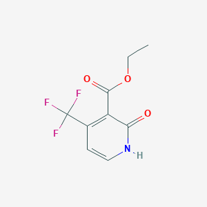 molecular formula C9H8F3NO3 B1408592 Ethyl 2-hydroxy-4-(trifluoromethyl)nicotinate CAS No. 1227579-24-9