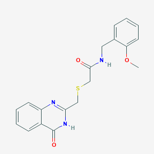 2-{[(4-hydroxyquinazolin-2-yl)methyl]sulfanyl}-N-(2-methoxybenzyl)acetamide