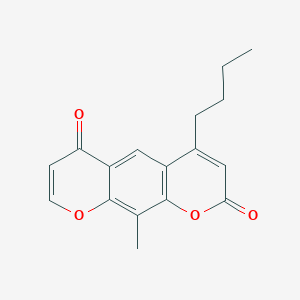 4-butyl-10-methyl-2H,6H-pyrano[3,2-g]chromene-2,6-dione