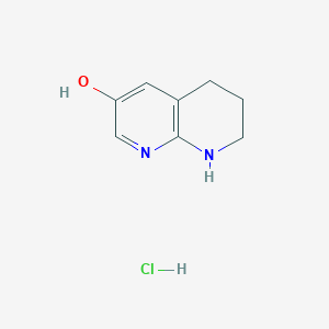 molecular formula C8H11ClN2O B1408595 5,6,7,8-四氢-1,8-萘啶-3-醇盐酸盐 CAS No. 1820665-47-1