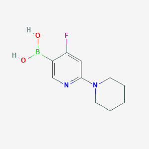 (4-Fluoro-6-(piperidin-1-yl)pyridin-3-yl)boronic acid