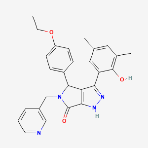 4-(4-ethoxyphenyl)-3-(2-hydroxy-3,5-dimethylphenyl)-5-(pyridin-3-ylmethyl)-4,5-dihydropyrrolo[3,4-c]pyrazol-6(2H)-one