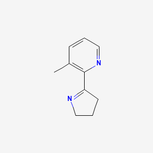 molecular formula C10H12N2 B1408599 2-(3,4-Dihydro-2H-pyrrol-5-yl)-3-methylpyridine CAS No. 1355225-37-4
