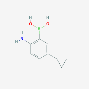 (2-Amino-5-cyclopropylphenyl)boronic acid