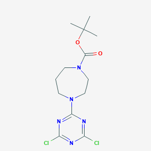 Tert-butyl 4-(4,6-dichloro-1,3,5-triazin-2-yl)-1,4-diazepane-1-carboxylate