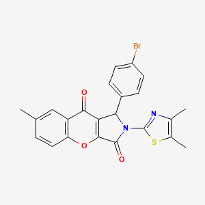 1-(4-Bromophenyl)-2-(4,5-dimethyl-1,3-thiazol-2-yl)-7-methyl-1,2-dihydrochromeno[2,3-c]pyrrole-3,9-dione