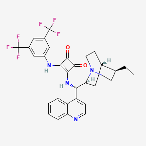 3-[[3,5-Bis(trifluoromethyl)phenyl]amino]-4-[[(8alpha,9S)-10,11-dihydrocinchonan-9-yl]amino]-3-cyclobutene-1,2-dione