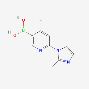 (4-Fluoro-6-(2-methyl-1H-imidazol-1-yl)pyridin-3-yl)boronic acid