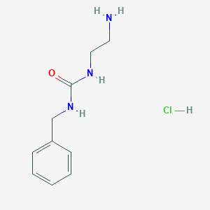 molecular formula C10H16ClN3O B1408602 1-(2-氨基乙基)-3-苄基脲盐酸盐 CAS No. 646536-50-7